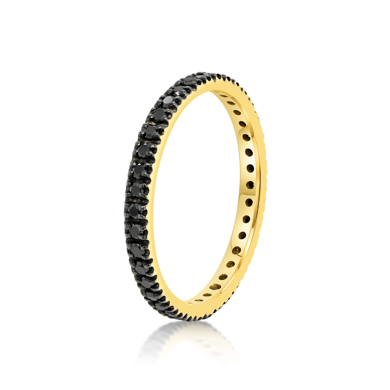 Inel Eternity din aur galben de 18K